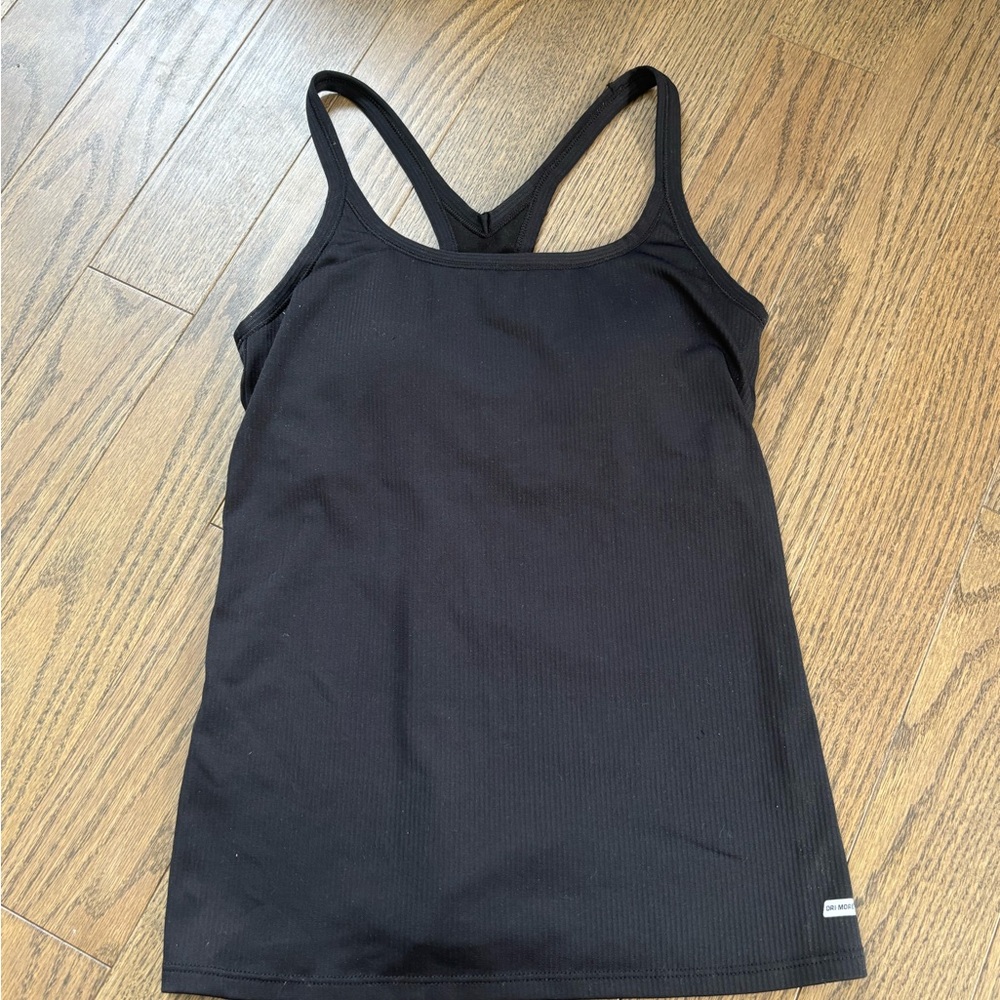 Black Fitted Sleeveless Tank Top